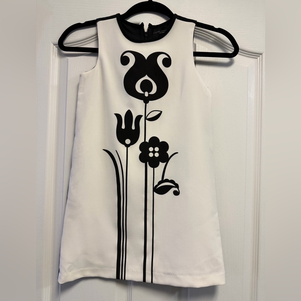 Victoria Beckham for Target Black and White Floral Kids Dress